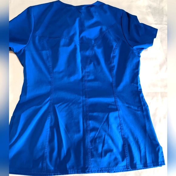 Heartsoul Royal Blue Women's Scrub Top - Picture 5 of 8